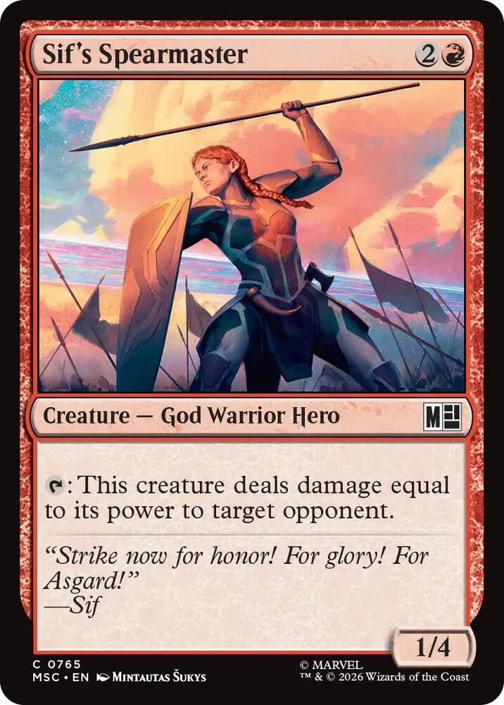Sif's Spearmaster 765 (Commander: Marvel Super Heroes) 