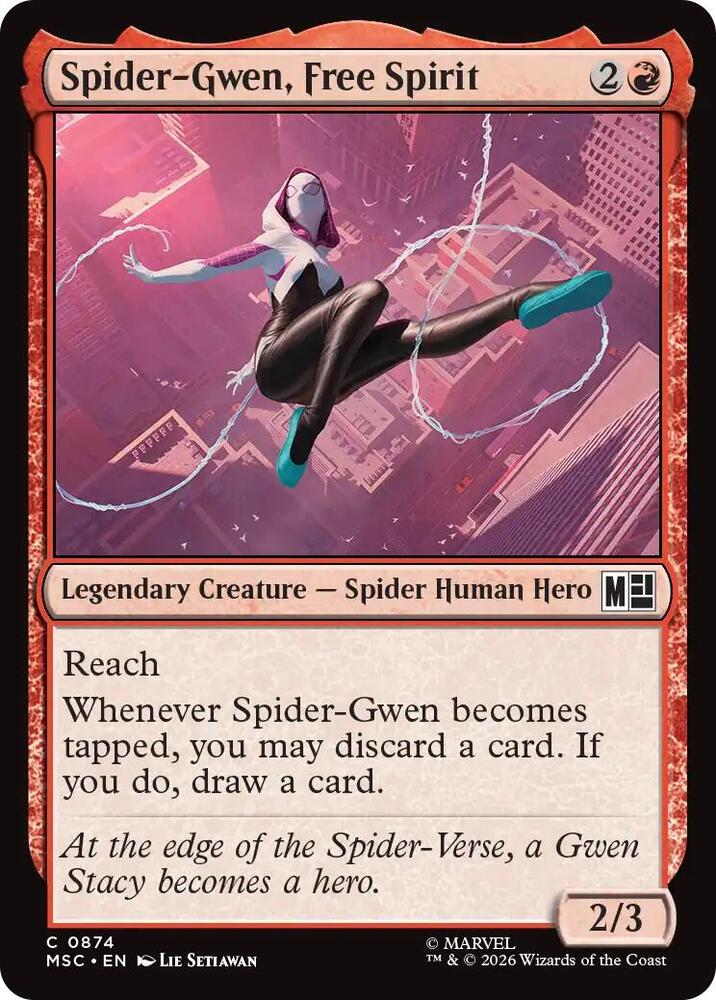 Spider-Gwen, Free Spirit 874 (Commander: Marvel Super Heroes) 