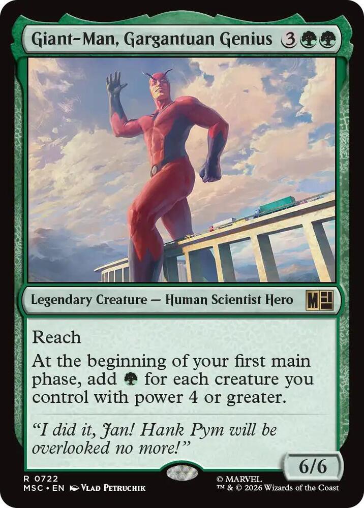 Giant-Man, Gargantuan Genius 722 (Commander: Marvel Super Heroes) 