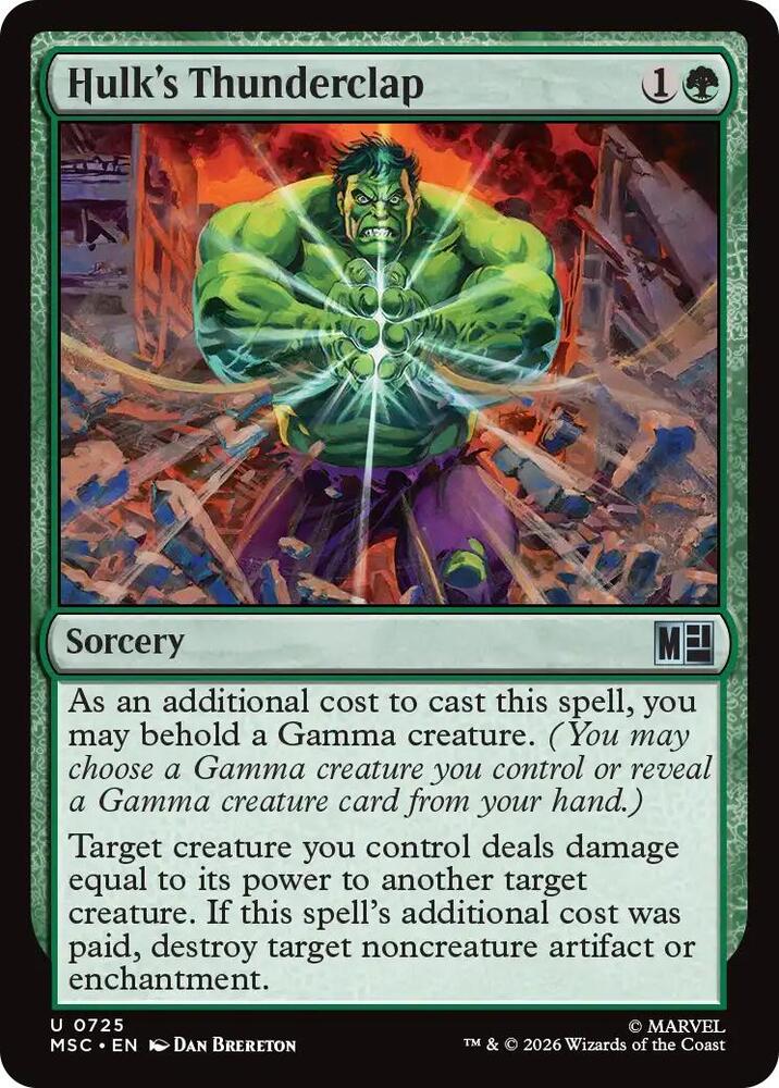 Hulk's Thunderclap 725 (Commander: Marvel Super Heroes) 