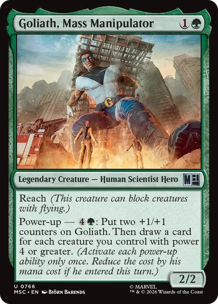 Goliath, Mass Manipulator 766 (Commander: Marvel Super Heroes) 