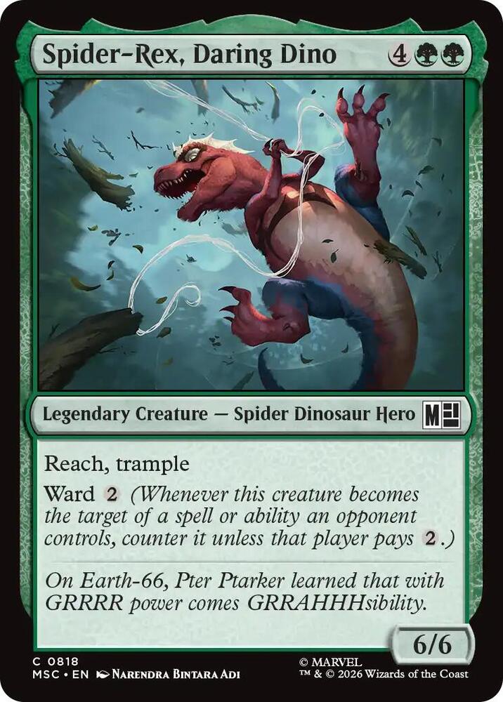 Spider-Rex, Daring Dino 818 (Commander: Marvel Super Heroes) 