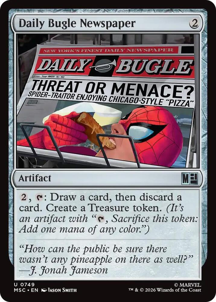 Daily Bugle Newspaper 749 (Commander: Marvel Super Heroes) 