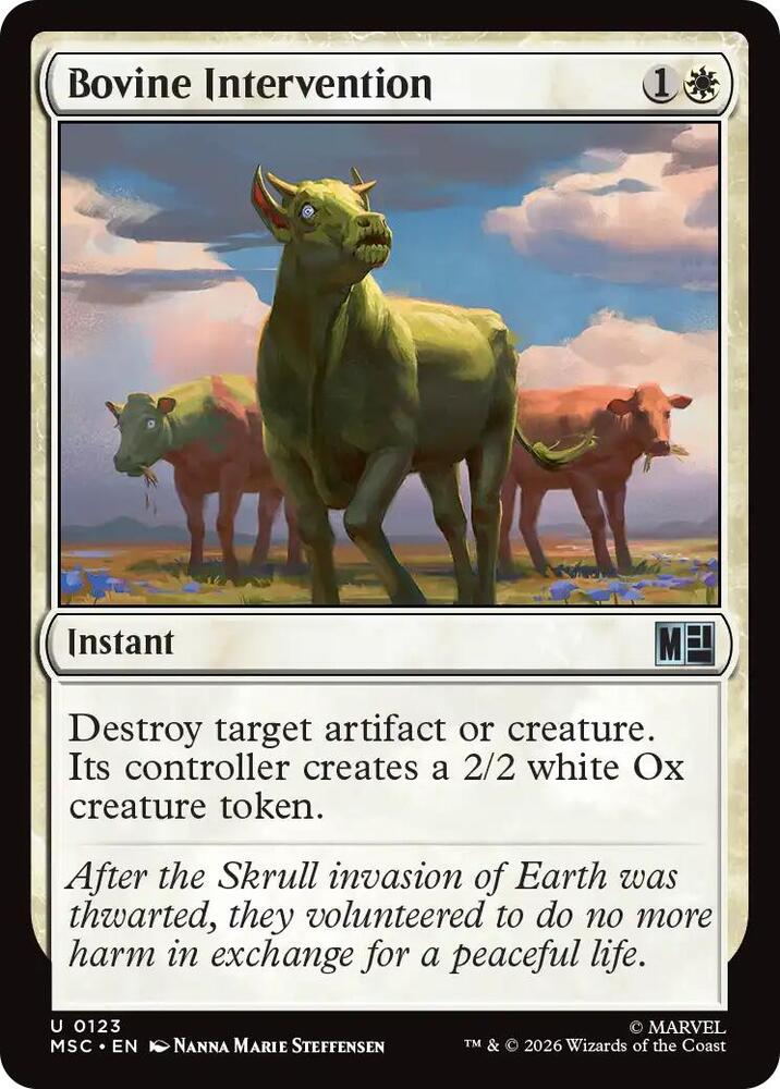 Bovine Intervention 123 (Commander: Marvel Super Heroes) 