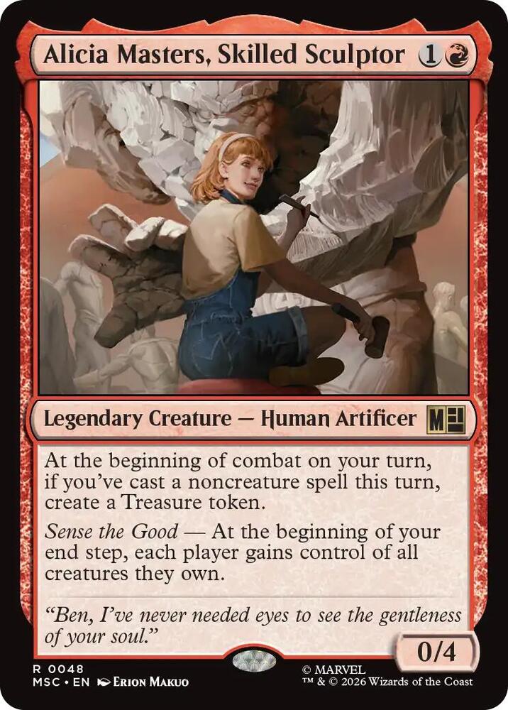 Alicia Masters, Skilled Sculptor 48 (Commander: Marvel Super Heroes) 