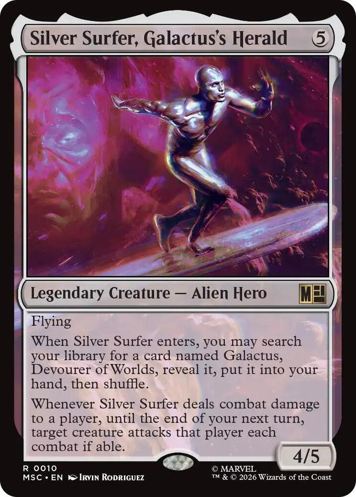 Silver Surfer, Galactus's Herald 10 (Commander: Marvel Super Heroes) 