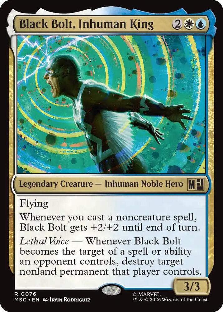 Black Bolt, Inhuman King 76 (Commander: Marvel Super Heroes) 