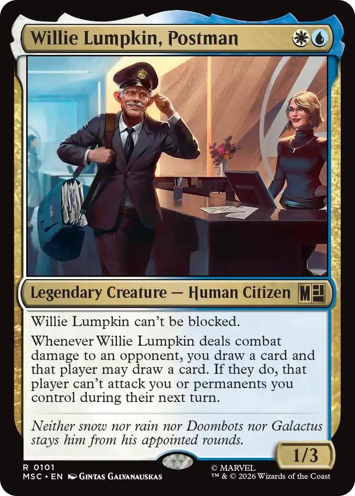 Willie Lumpkin, Postman 101 (Commander: Marvel Super Heroes) 