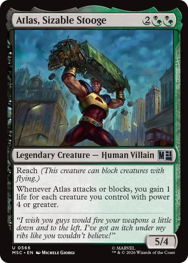Atlas, Sizable Stooge 566 (Commander: Marvel Super Heroes) 