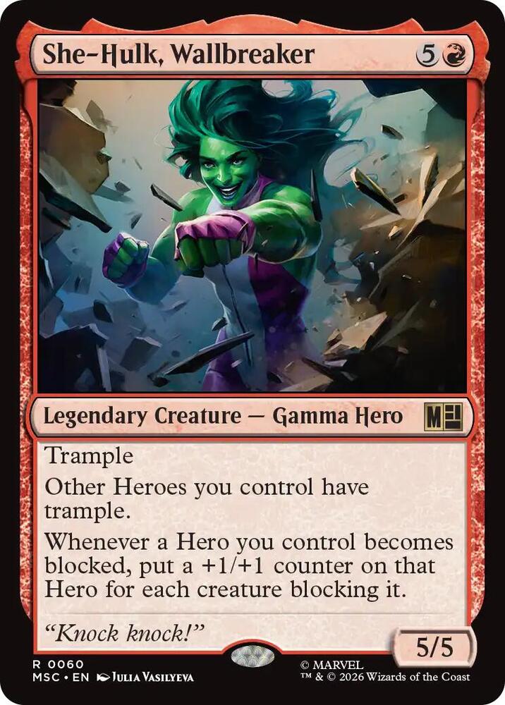 She-Hulk, Wallbreaker 60 (Commander: Marvel Super Heroes) 