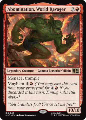 Abomination, World Ravager 47 (Commander: Marvel Super Heroes) 