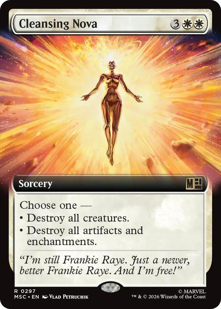 Cleansing Nova 297 (Commander: Marvel Super Heroes)  - Extended Art