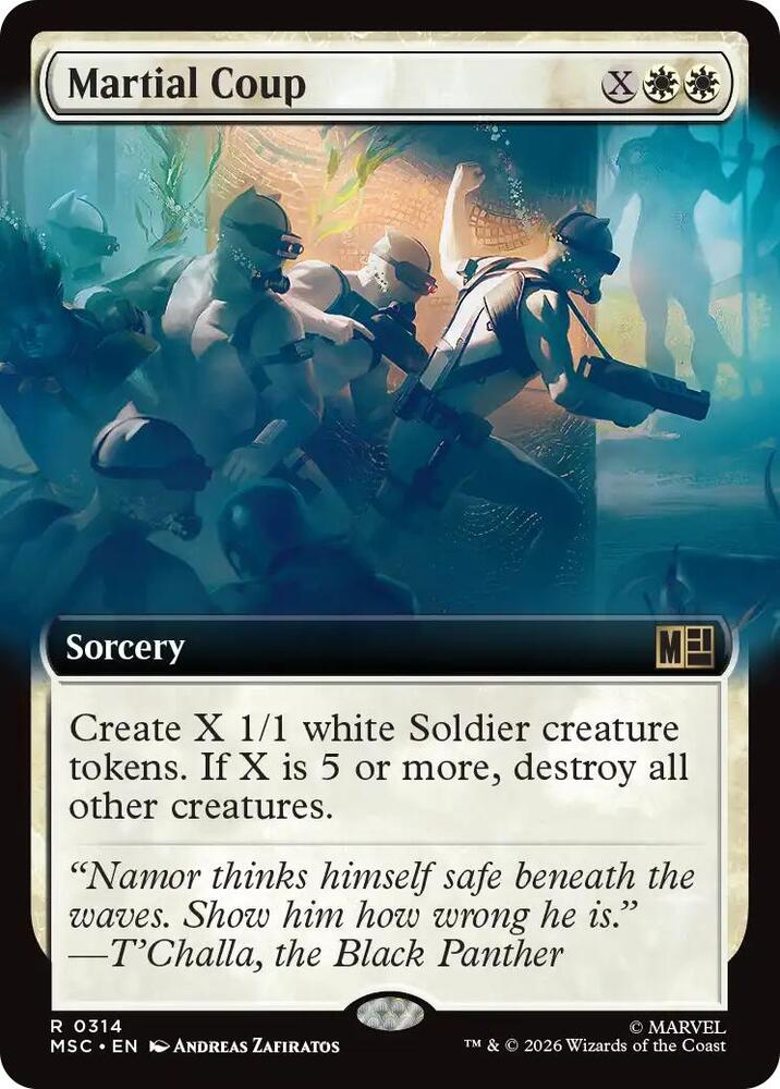 Martial Coup 314 (Commander: Marvel Super Heroes)  - Extended Art