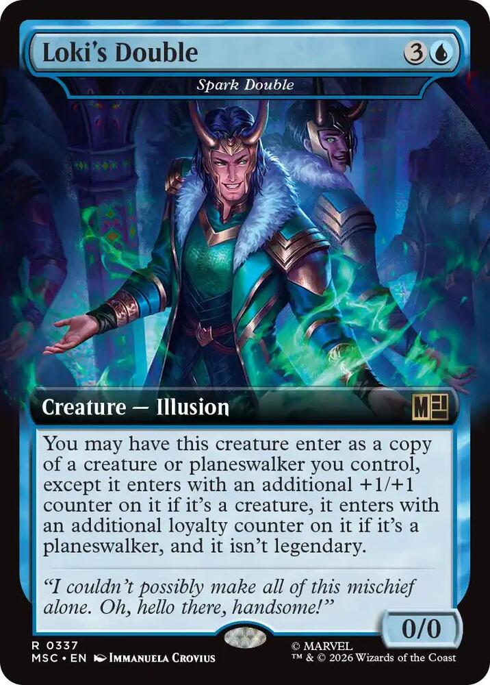 Loki's Double // Spark Double 337 (Commander: Marvel Super Heroes)  - Extended Art