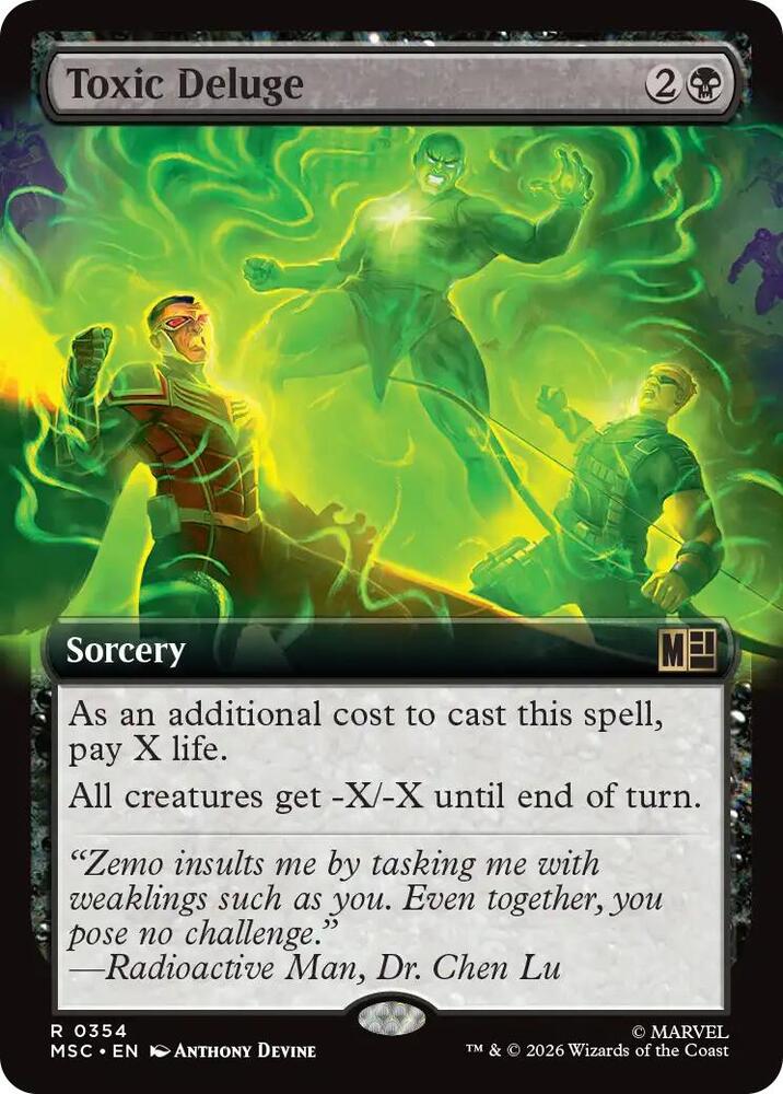 Toxic Deluge 354 (Commander: Marvel Super Heroes)  - Extended Art