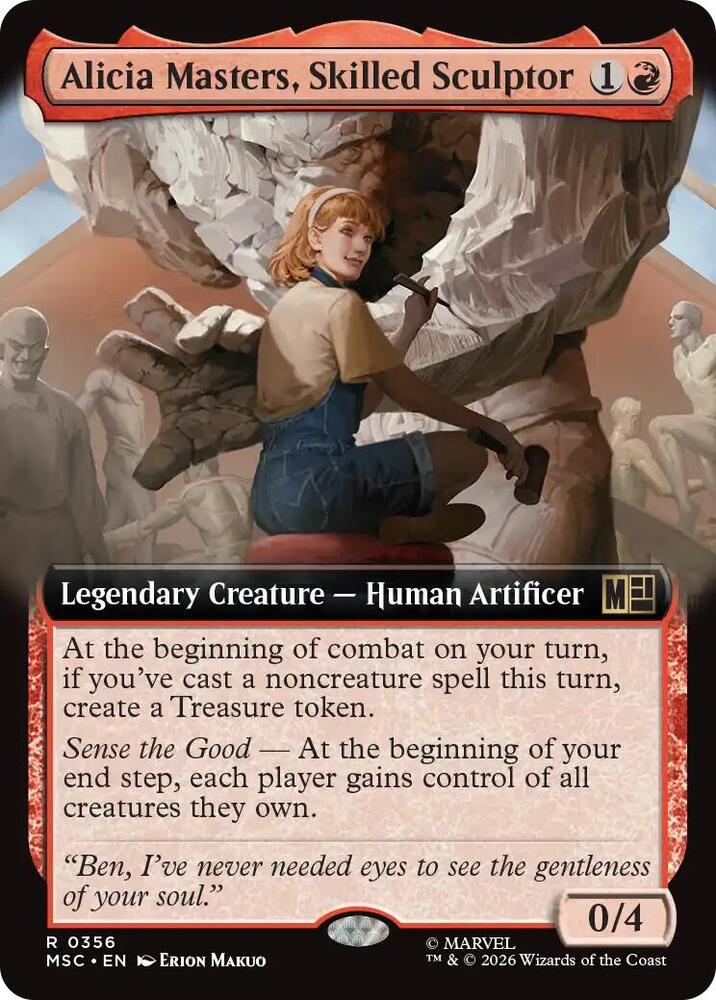 Alicia Masters, Skilled Sculptor 356 (Commander: Marvel Super Heroes)  - Extended Art
