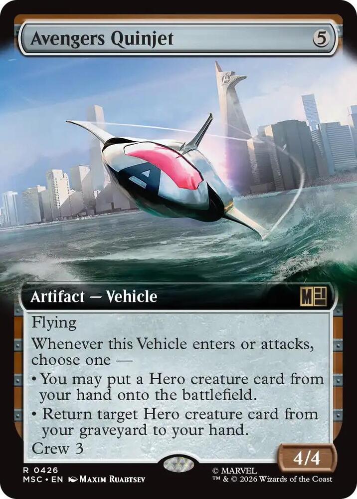 Avengers Quinjet 426 (Commander: Marvel Super Heroes)  - Extended Art