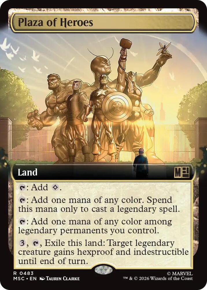 Plaza of Heroes 483 (Commander: Marvel Super Heroes)  - Extended Art