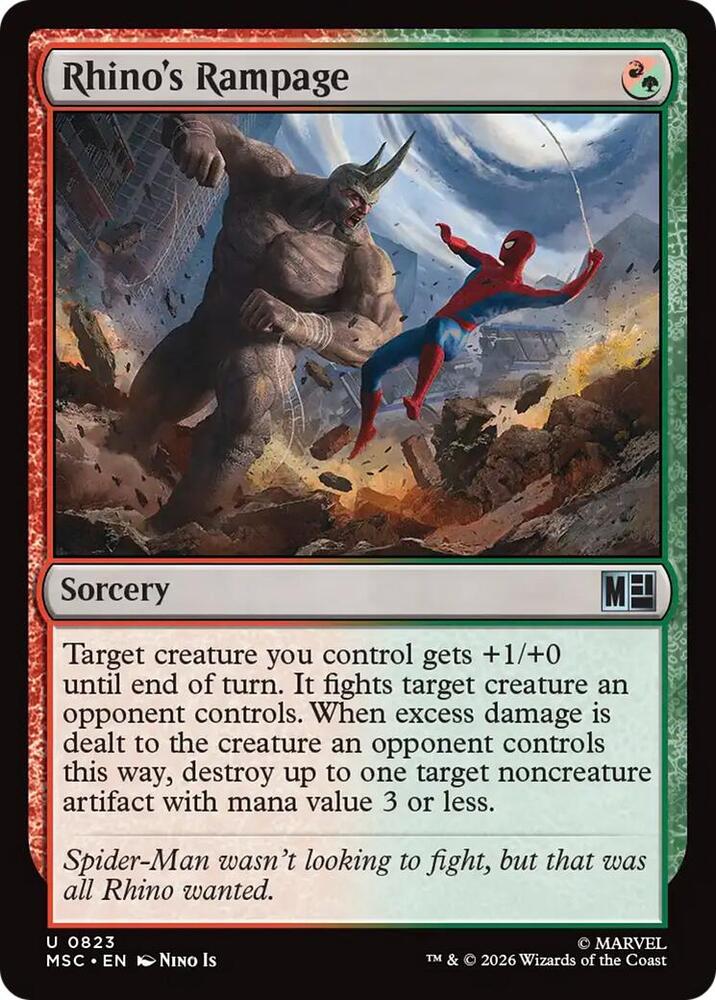 Rhino's Rampage 823 (Commander: Marvel Super Heroes) 