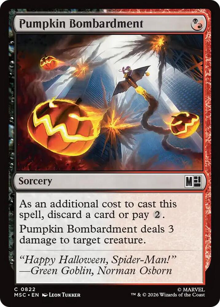 Pumpkin Bombardment 822 (Commander: Marvel Super Heroes) 