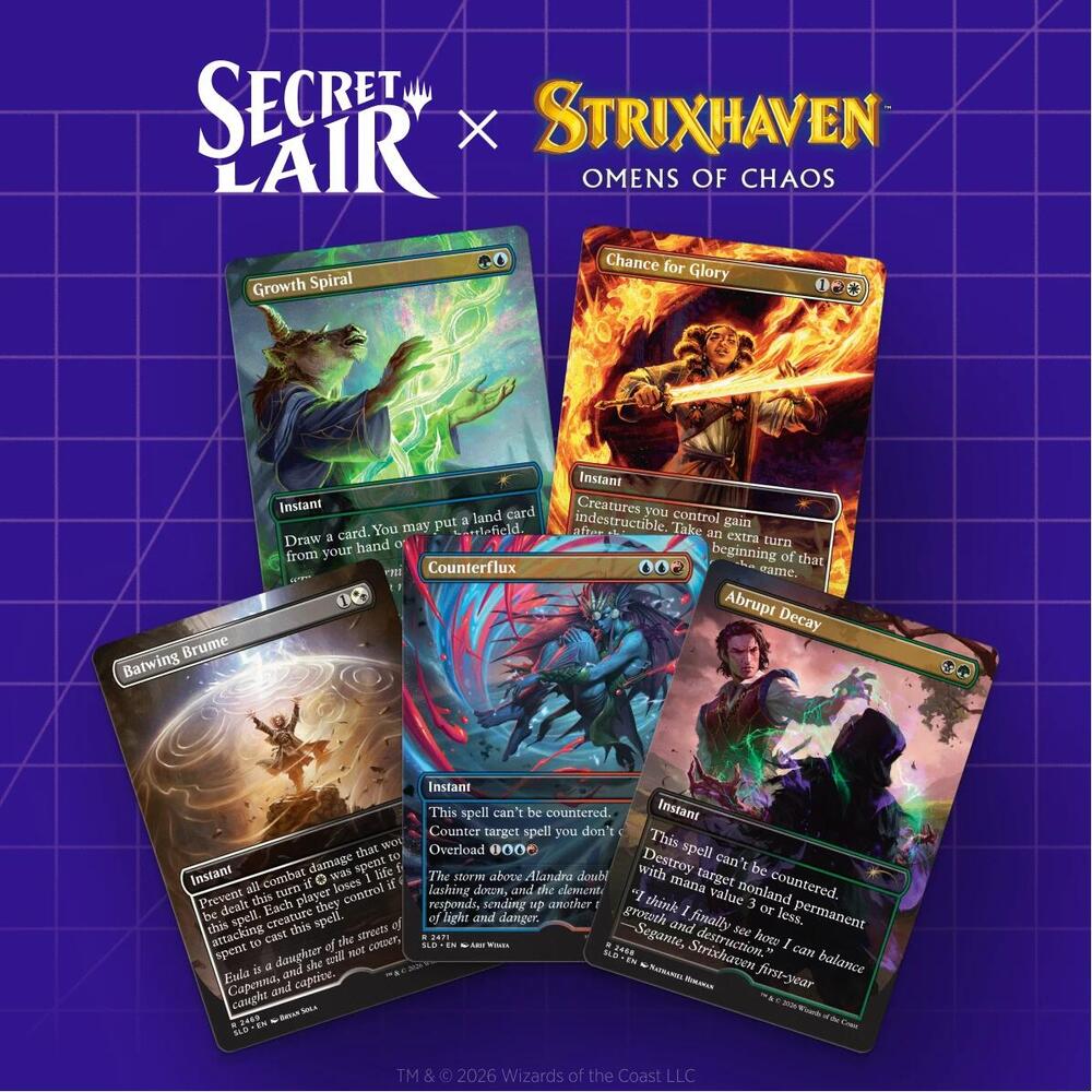 Secret Lair Drop Omens of Chaos Non Foil Edition