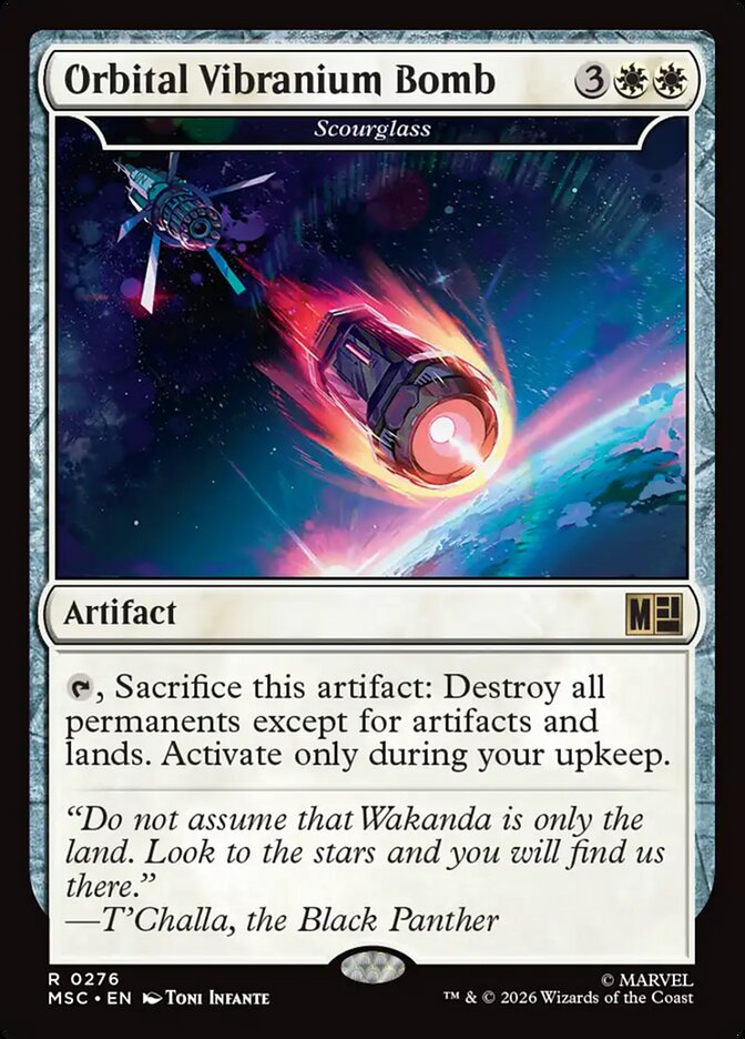 Orbital Vibranium Bomb // Scourglass 276 (Commander: Marvel Super Heroes) 