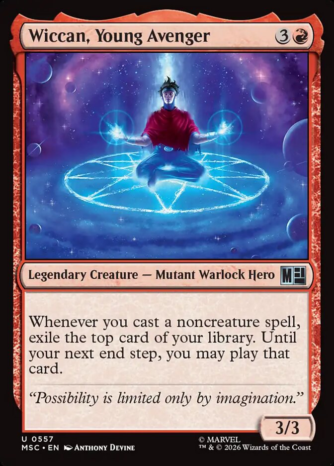 Wiccan, Young Avenger 557 (Commander: Marvel Super Heroes) 