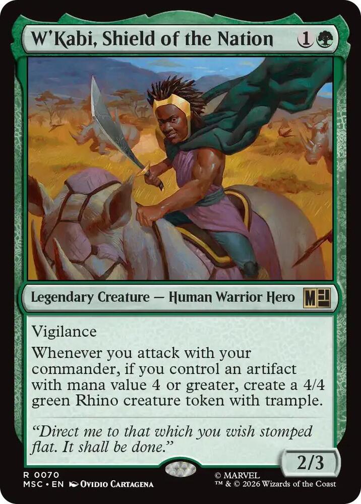 W'Kabi, Shield of the Nation 70 (Commander: Marvel Super Heroes) 