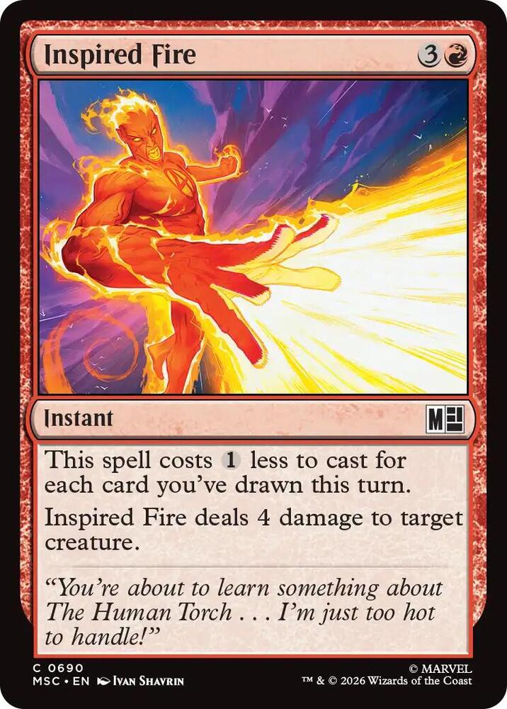 Inspired Fire 690 (Commander: Marvel Super Heroes) 