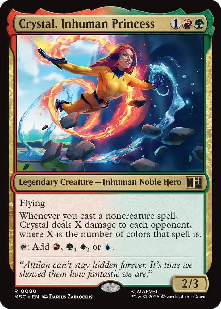 Crystal, Inhuman Princess 80 (Commander: Marvel Super Heroes) 