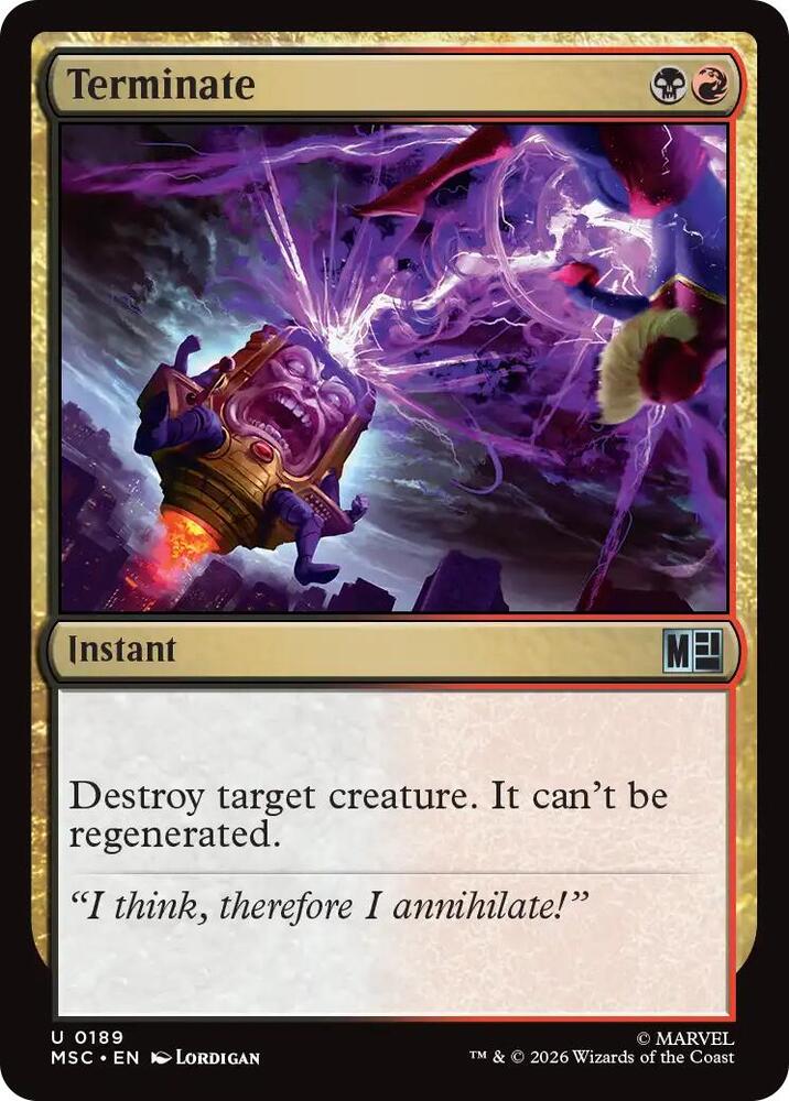 Terminate 189 (Commander: Marvel Super Heroes) 