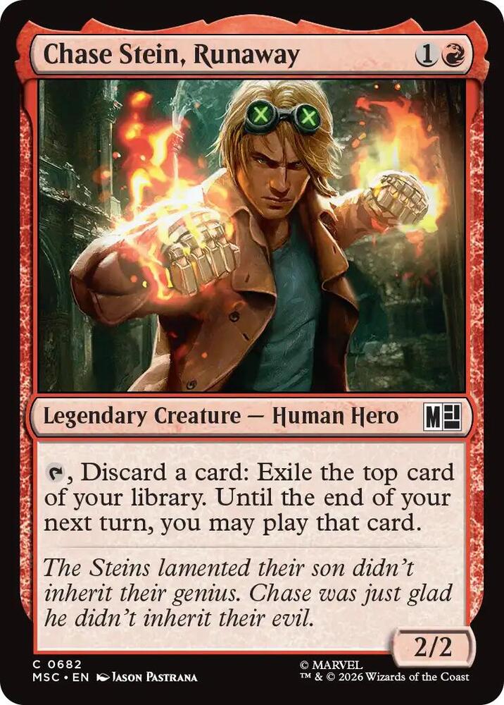 Chase Stein, Runaway 682 (Commander: Marvel Super Heroes) 