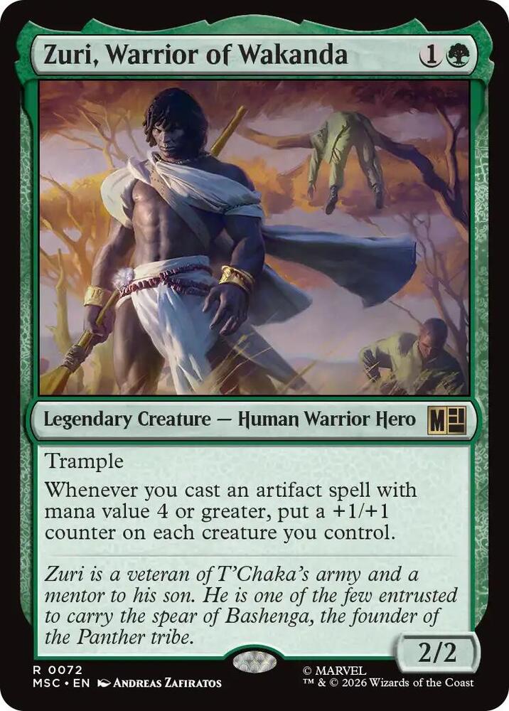 Zuri, Warrior of Wakanda 72 (Commander: Marvel Super Heroes) 
