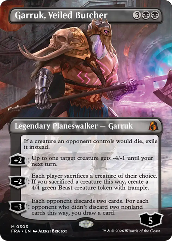 Garruk, Veiled Butcher 303 (Reality Fracture)  - Borderless
