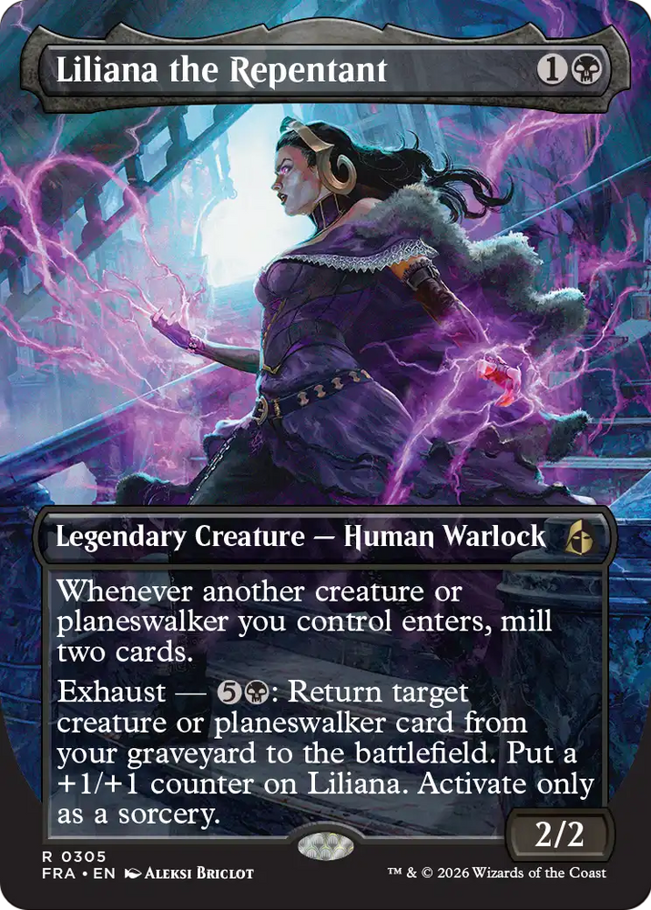 Liliana the Repentant 305 (Reality Fracture)  - Borderless