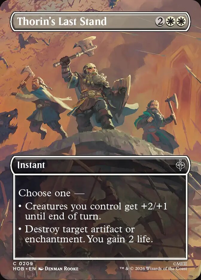 Thorin's Last Stand 209 (The Hobbit)  - Borderless Foil
