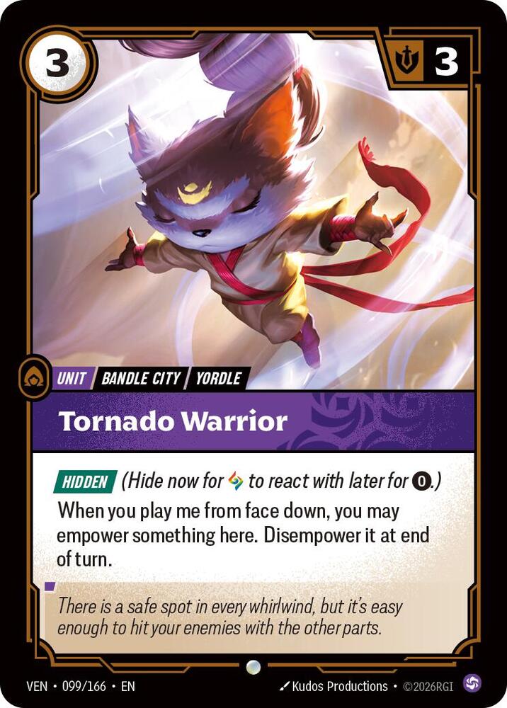 Tornado Warrior 099/166 (Vendetta)  - Foil