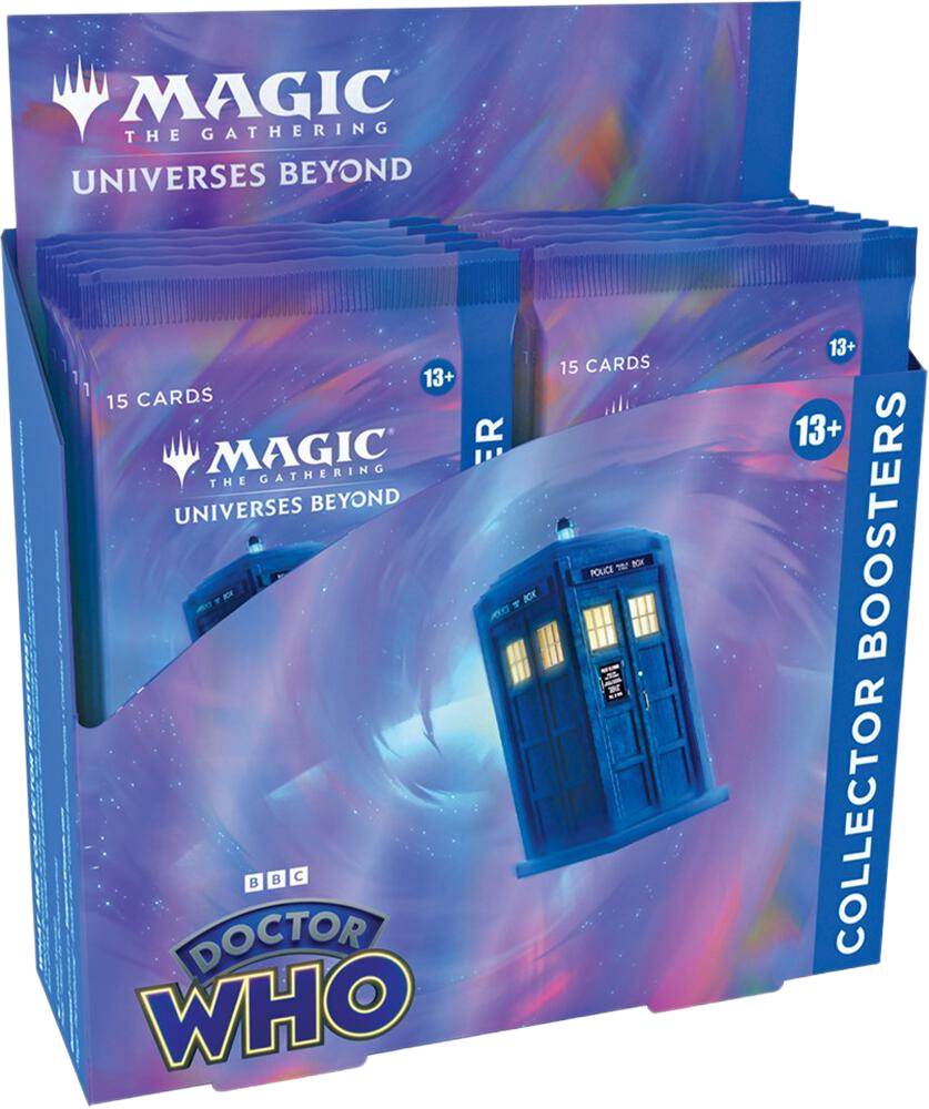 Universes Beyond Doctor Who Collector Booster Display