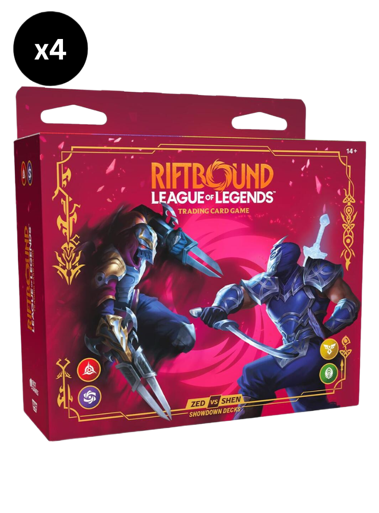 Vendetta Showdown Decks Zed vs Shen Display