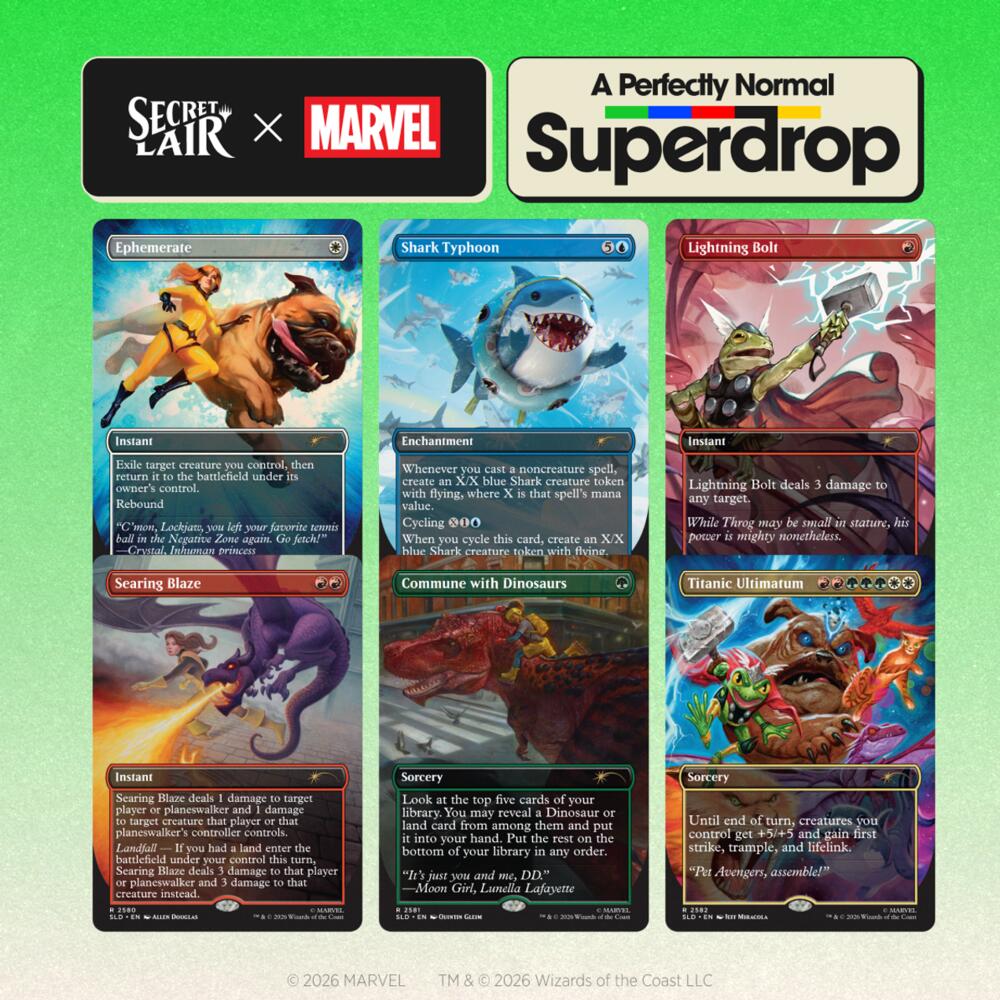Secret Lair Drop Secret Lair x Marvel Earths Mightiest Pets Non Foil Edition
