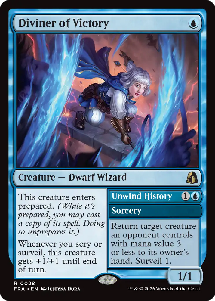 Diviner of Victory // Unwind History 28 (Reality Fracture)  - Foil