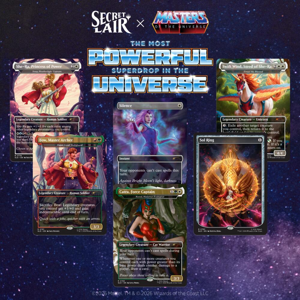 Secret Lair Drop Secret Lair x Masters of the Universe She Ra Princess of Power Non Foil Edition