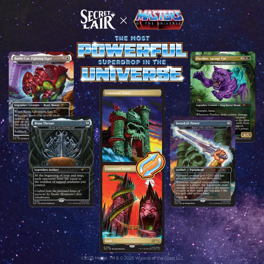 Secret Lair Drop Secret Lair x Masters of the Universe Sold Separately Non Foil Edition
