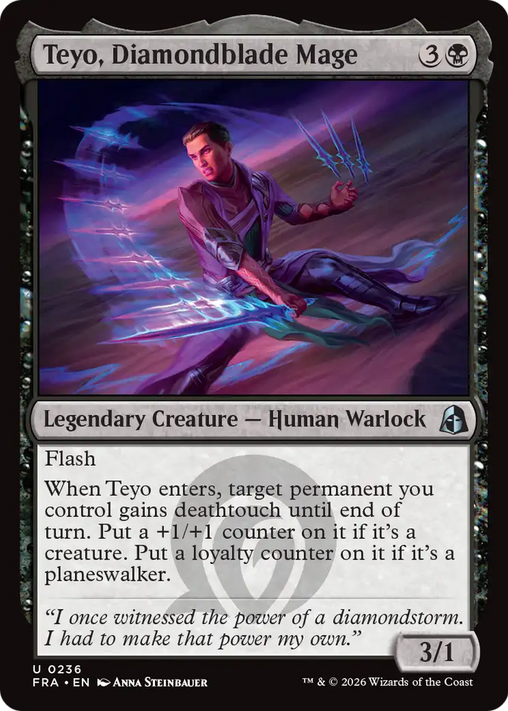 Teyo, Diamondblade Mage 236 (Reality Fracture)  - Foil