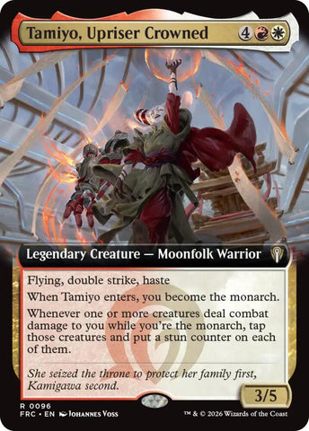 Tamiyo, Upriser Crowned 96 (Commander: Reality Fracture)  - Extended Art