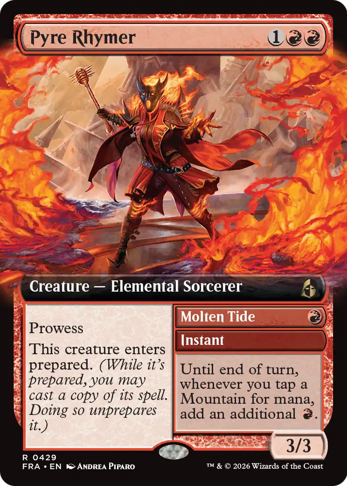 Pyre Rhymer // Molten Tide 429 (Reality Fracture)  - Extended Art Foil