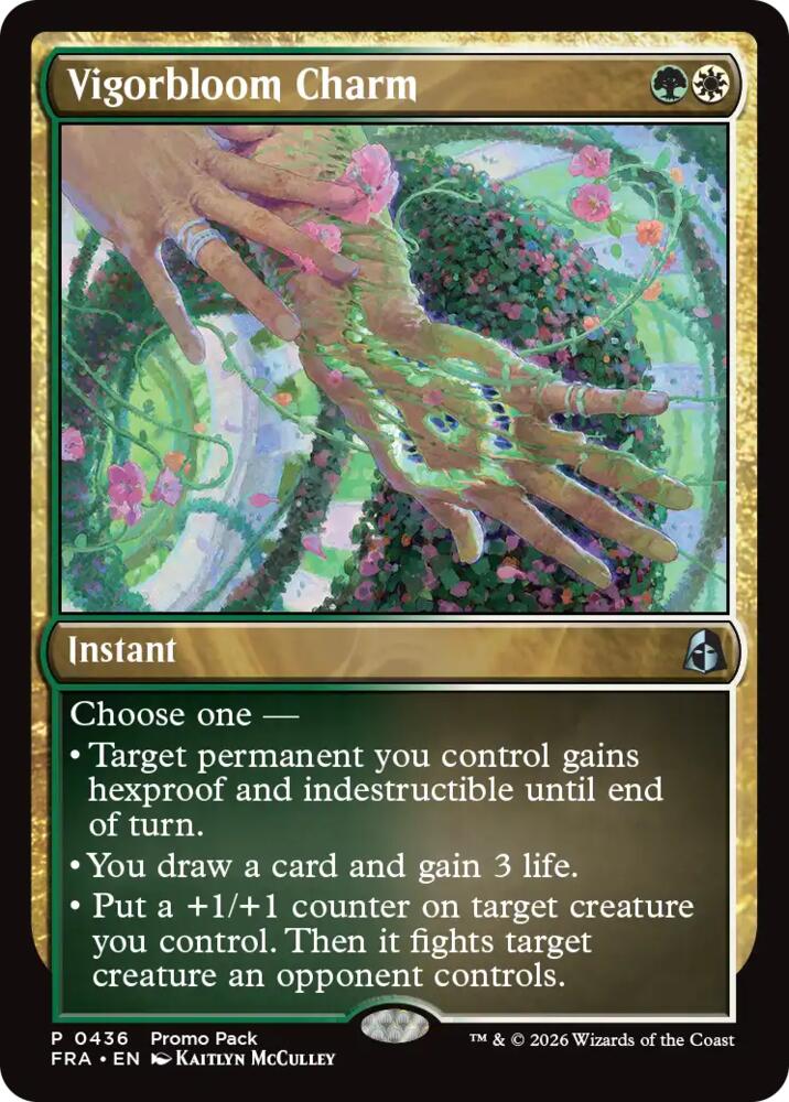 Vigorbloom Charm 436 (Promo Pack: Reality Fracture)  - Foil