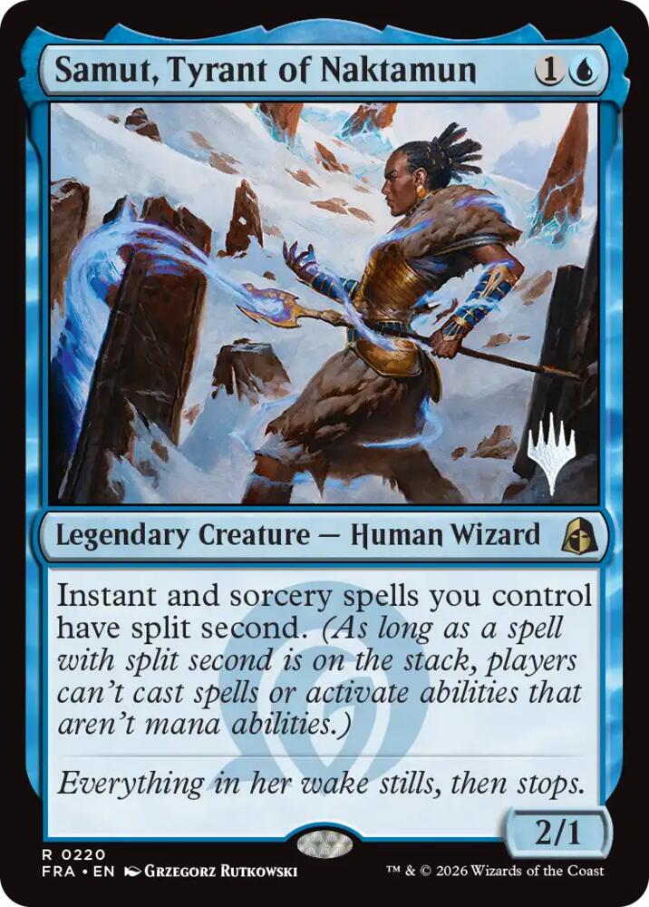 Samut Tyrant of Naktamun 220 (Promo Pack: Reality Fracture)  - Foil