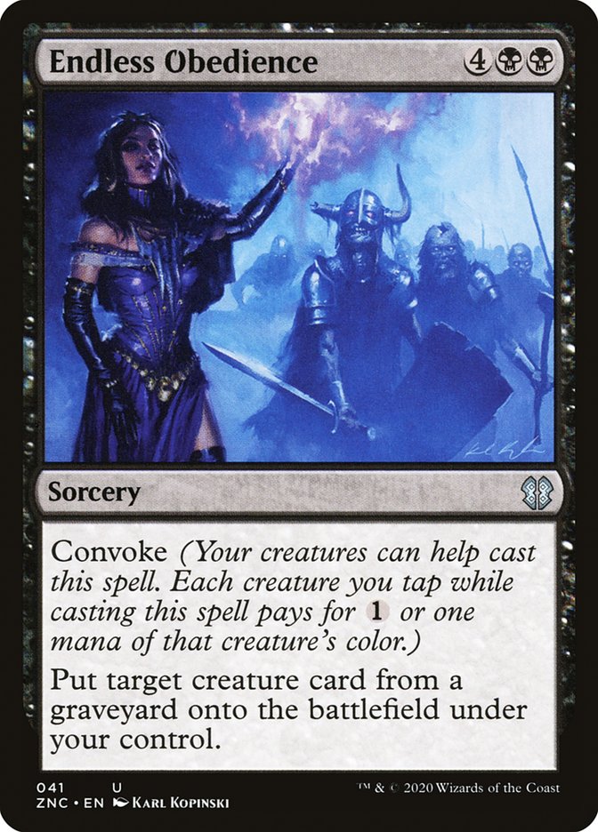 Endless Obedience 41/142 (Commander: Zendikar Rising) 