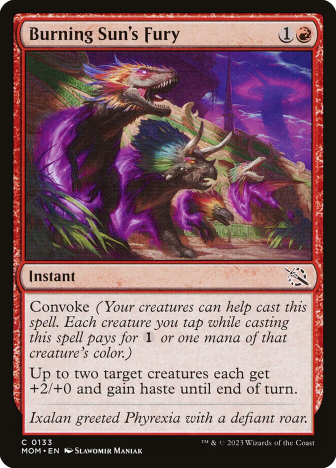 Burning Sun's Fury 133/291 (March of the Machine)  - Foil
